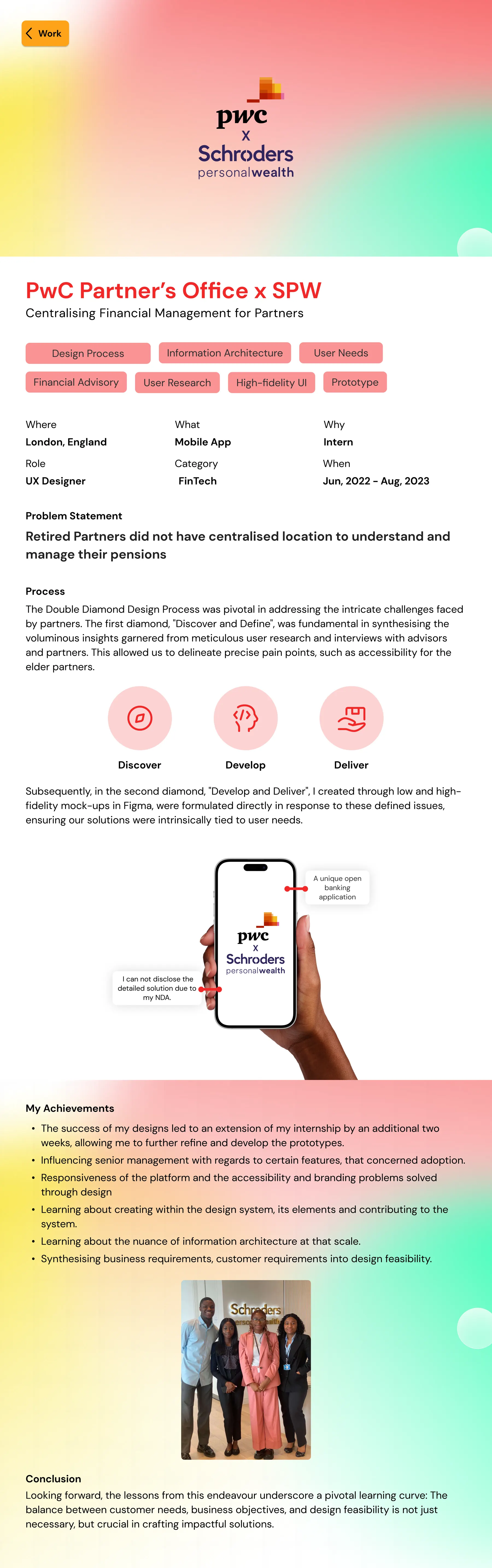 PwC / Schroders evidence